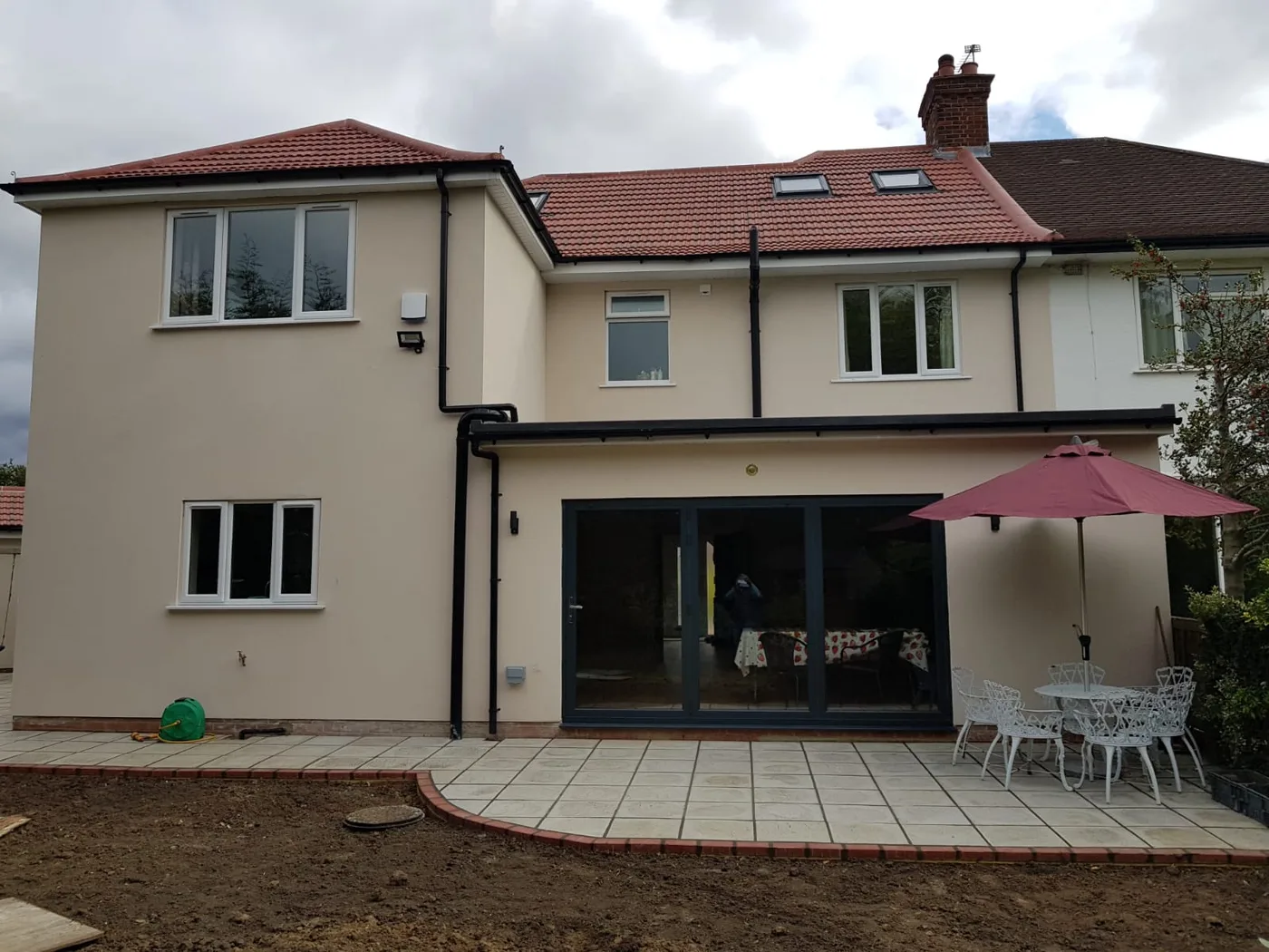Rendered Extension — Bifolds & Patio