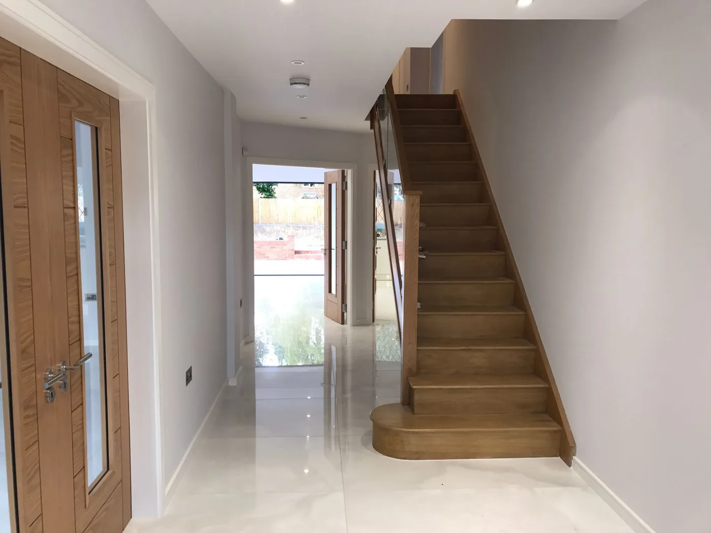 New Build Interior — Oak & Glass
