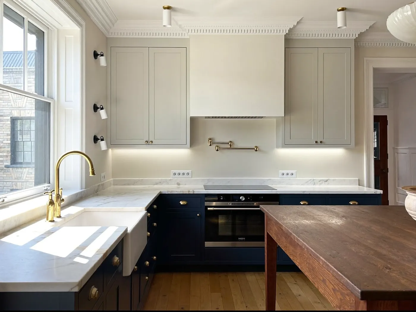 Westminster: newly fitted family kitchen with shaker-style units
