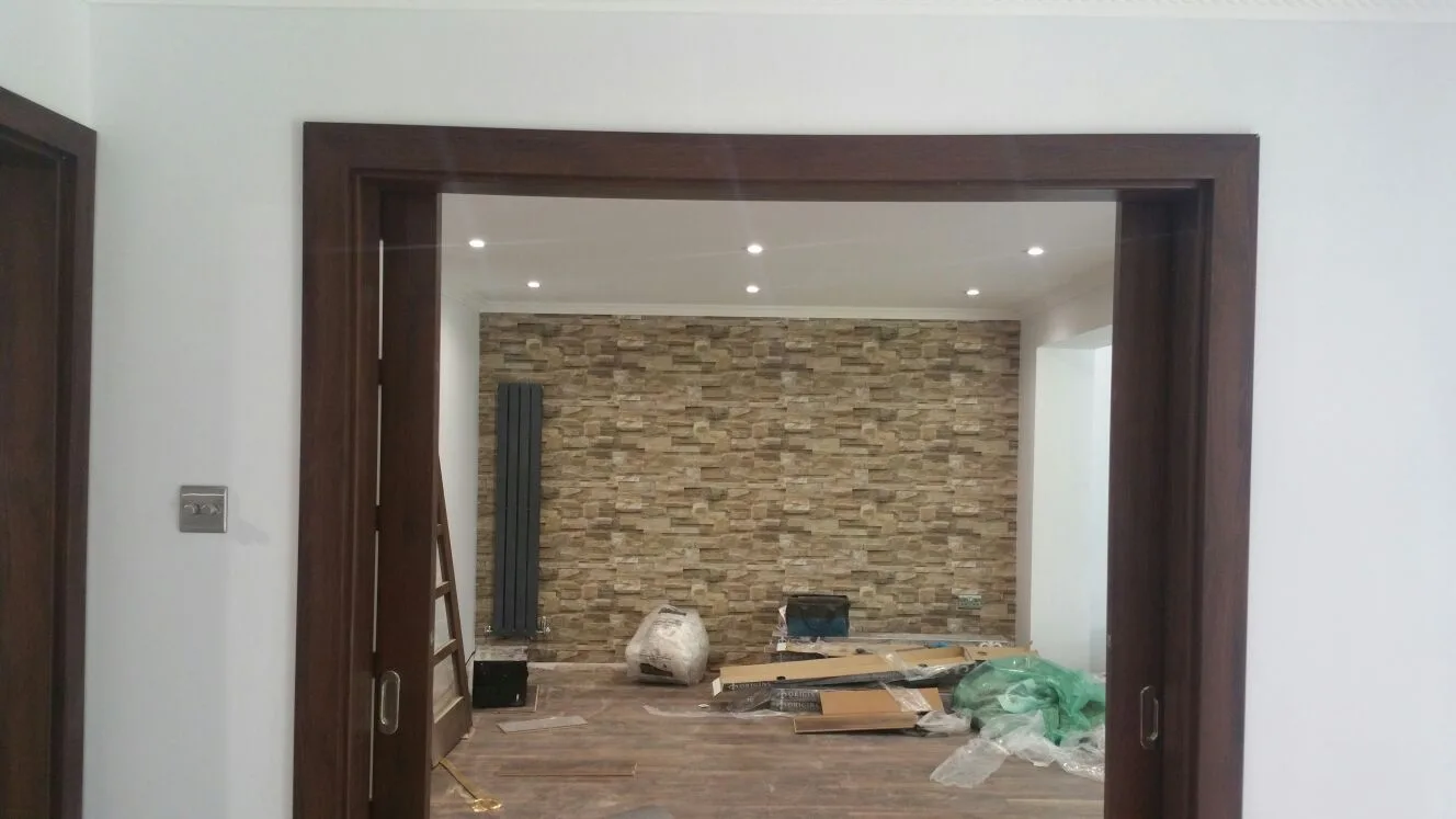 Stone Feature Wall Living Room